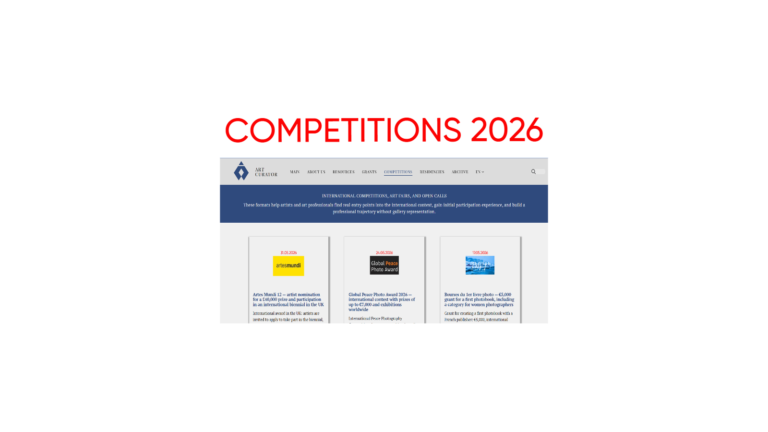  12 міжнародных мастацкіх конкурсаў у 2026 годзе