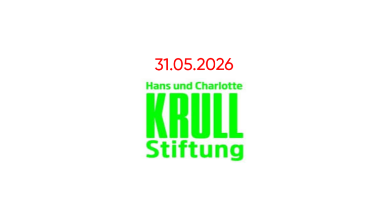 Krull Stiftung — a grant of €1,200 per month for artists