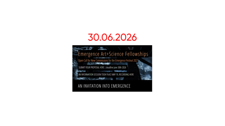 Emergence Art+Science Fellowships — грант да €20,000